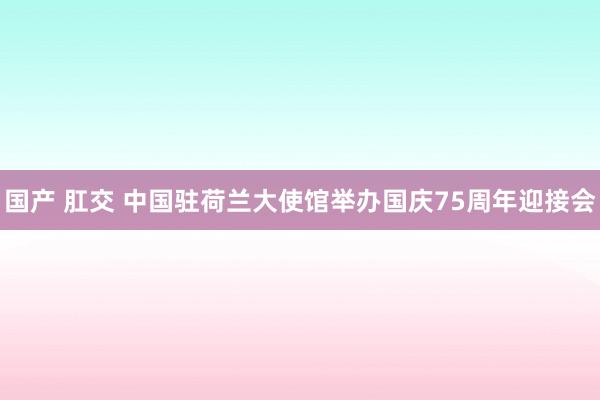 国产 肛交 中国驻荷兰大使馆举办国庆75周年迎接会