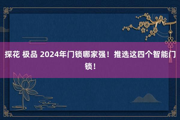 探花 极品 2024年门锁哪家强！推选这四个智能门锁！