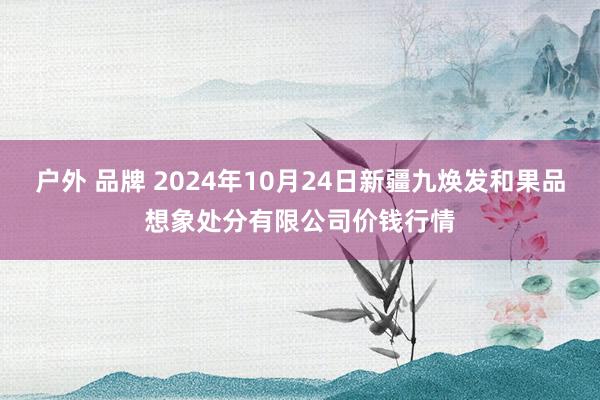 户外 品牌 2024年10月24日新疆九焕发和果品想象处分有限公司价钱行情