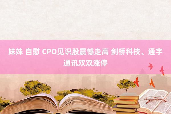 妹妹 自慰 CPO见识股震憾走高 剑桥科技、通宇通讯双双涨停