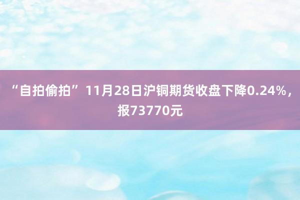 “自拍偷拍” 11月28日沪铜期货收盘下降0.24%，报73770元