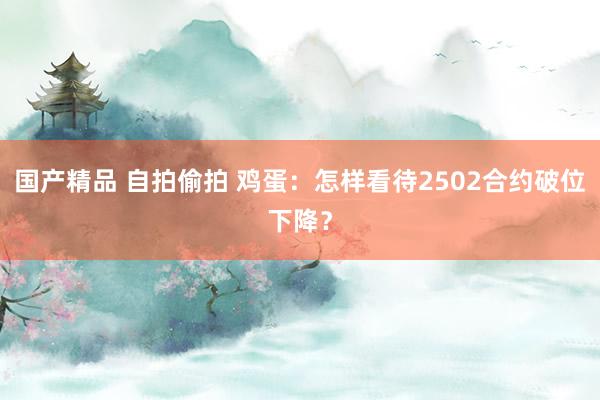 国产精品 自拍偷拍 鸡蛋：怎样看待2502合约破位下降？