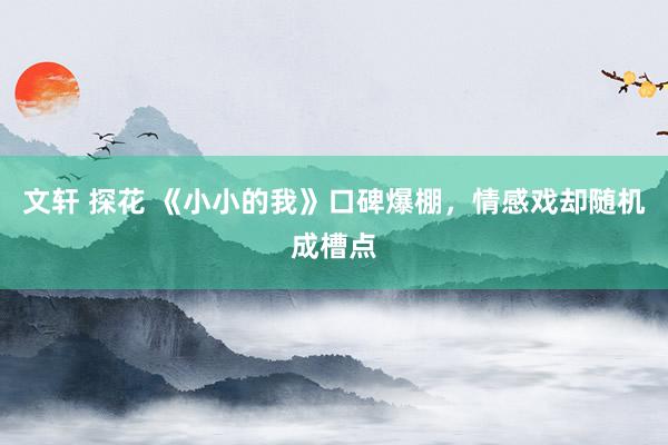 文轩 探花 《小小的我》口碑爆棚，情感戏却随机成槽点