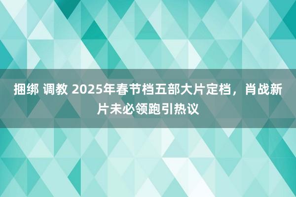 捆绑 调教 2025年春节档五部大片定档，肖战新片未必领跑引热议