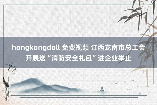 hongkongdoll 免费视频 江西龙南市总工会开展送“消防安全礼包”进企业举止