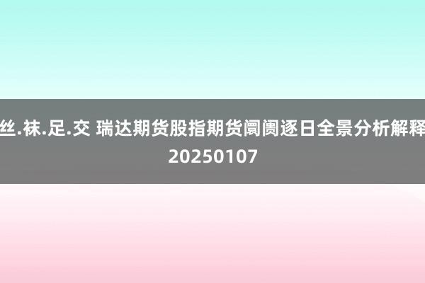 丝.袜.足.交 瑞达期货股指期货阛阓逐日全景分析解释20250107